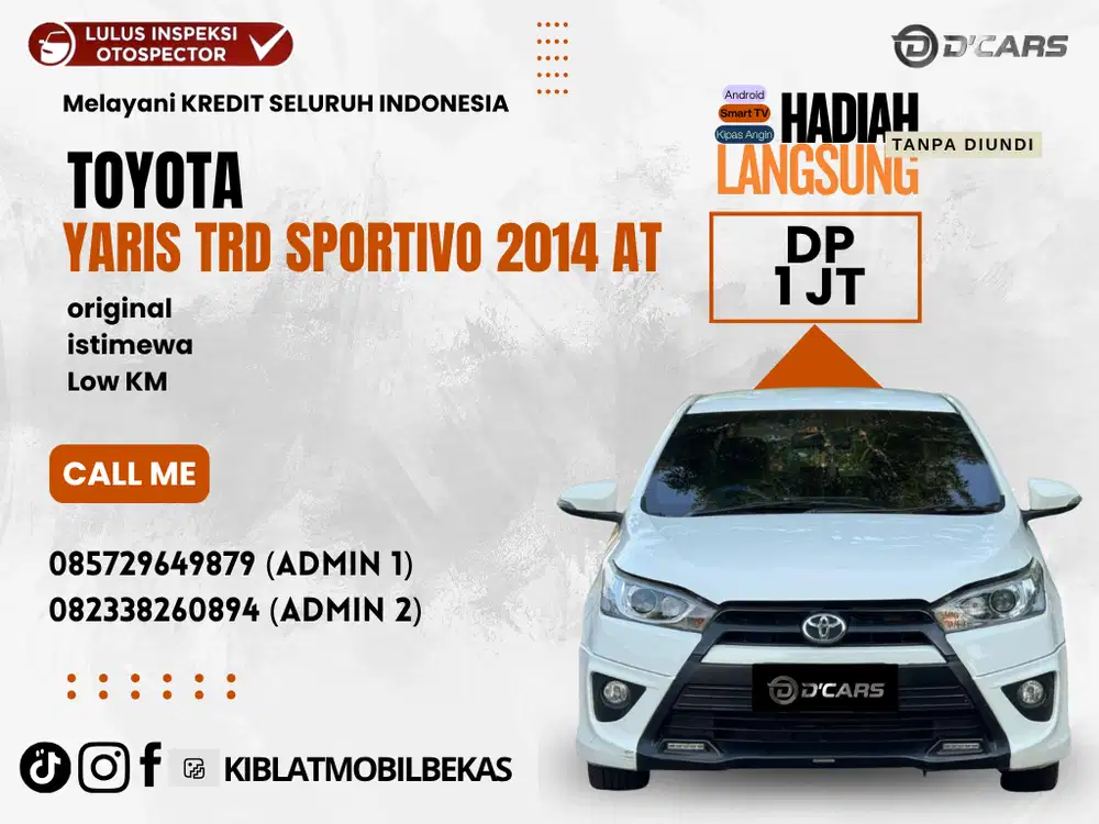 TOYOTA YARIS TRD SPOTIVO 2014 MATIC ISTIMEWA BEBAS BANJIR BEBAS LAKA