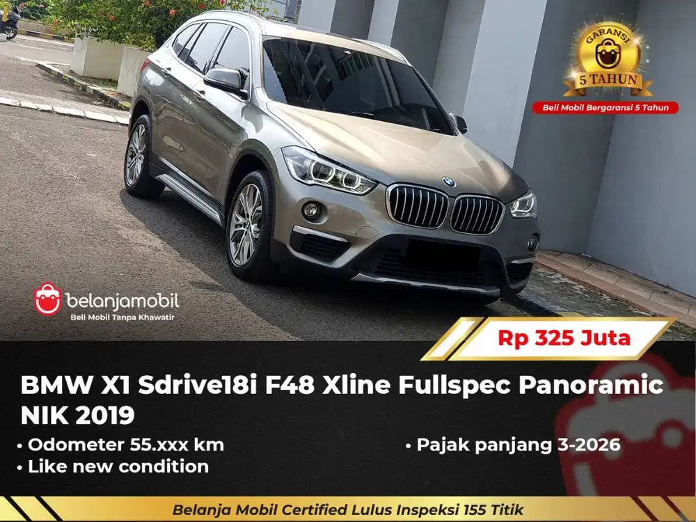 [ GARANSI 5TH ] BMW X1 X 1 Sdrive18i F48 Xline Fullspec 2019/2020