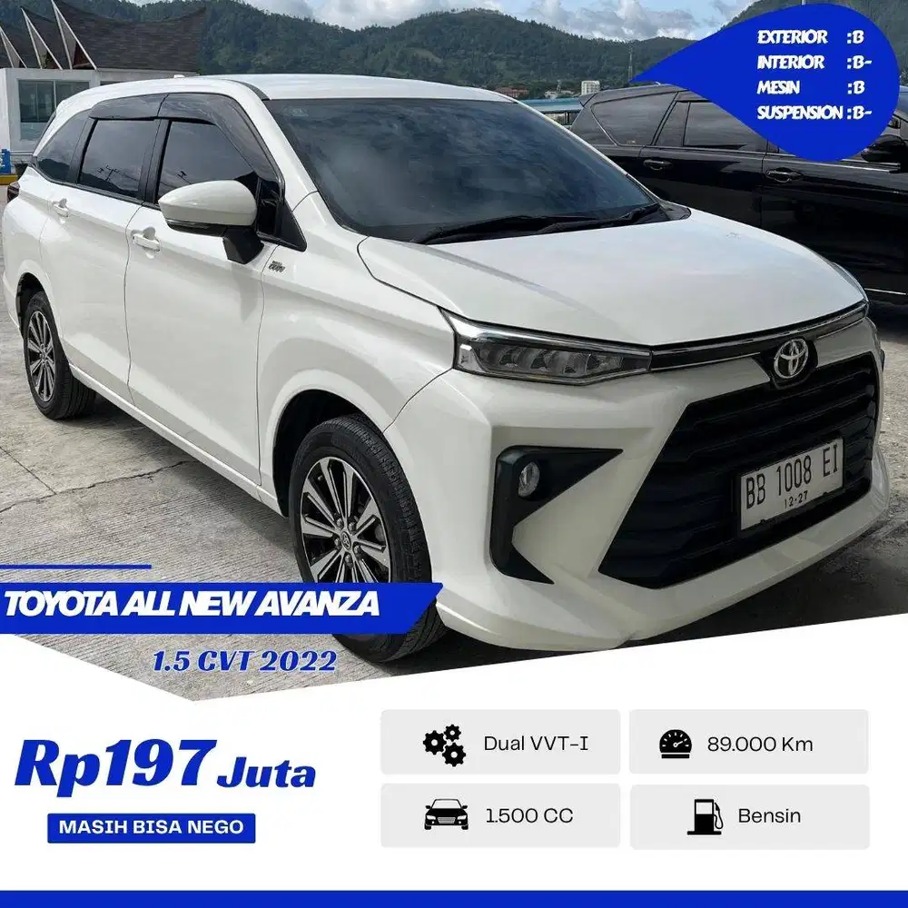 [197 JT NEGO] AVANZA G 1.5 CVT (2022)