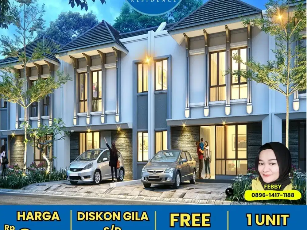 Harvest Serpong Nusaloka BSD, Sisa 1 Unit, Disc. Ratusan Juta, Bisa DP 0%