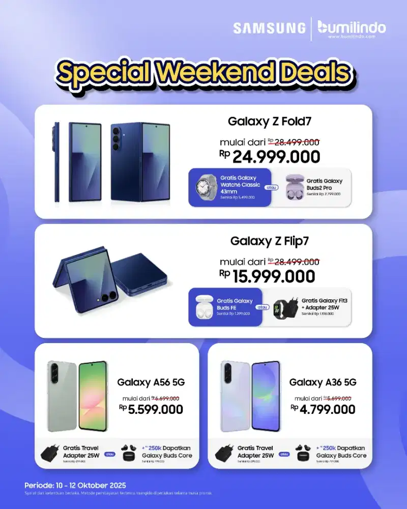 PROMO BOOSTER WEEKEND