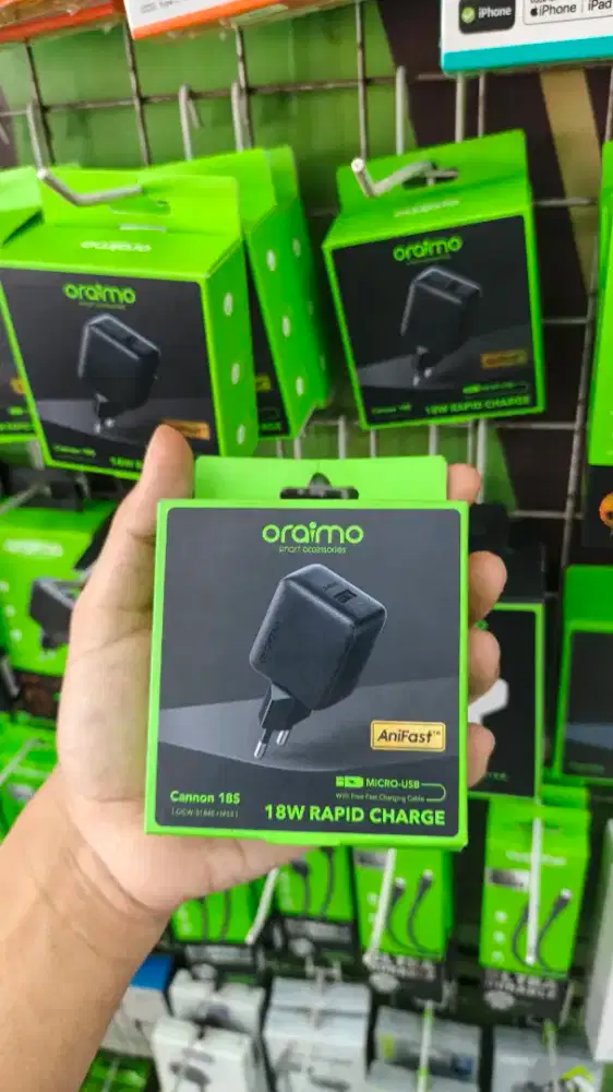 TRAVEL CHARGER 18W MICRO ORAIMO OCW-5184E+M53