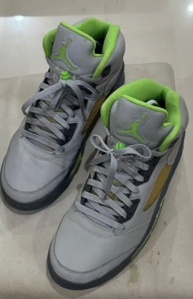 Sepatu Basket Nike Jordan Retro 5 Green bean