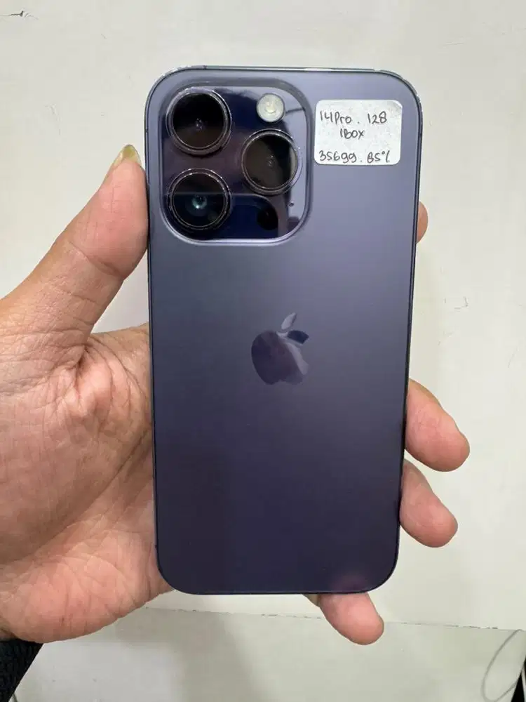 Iphone 14 pro 128Gb purple second ibox fullset ori no minu no dent