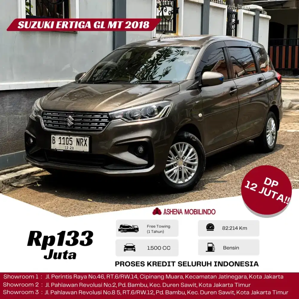 Ertiga GL MT 2018 Coklat DP 10jt Cash Atau Kredit Terbaik SeOLX!