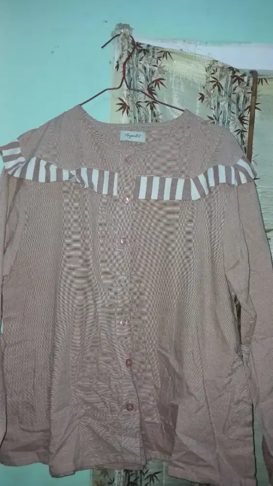 Baju lengan pqnjang, pink salem