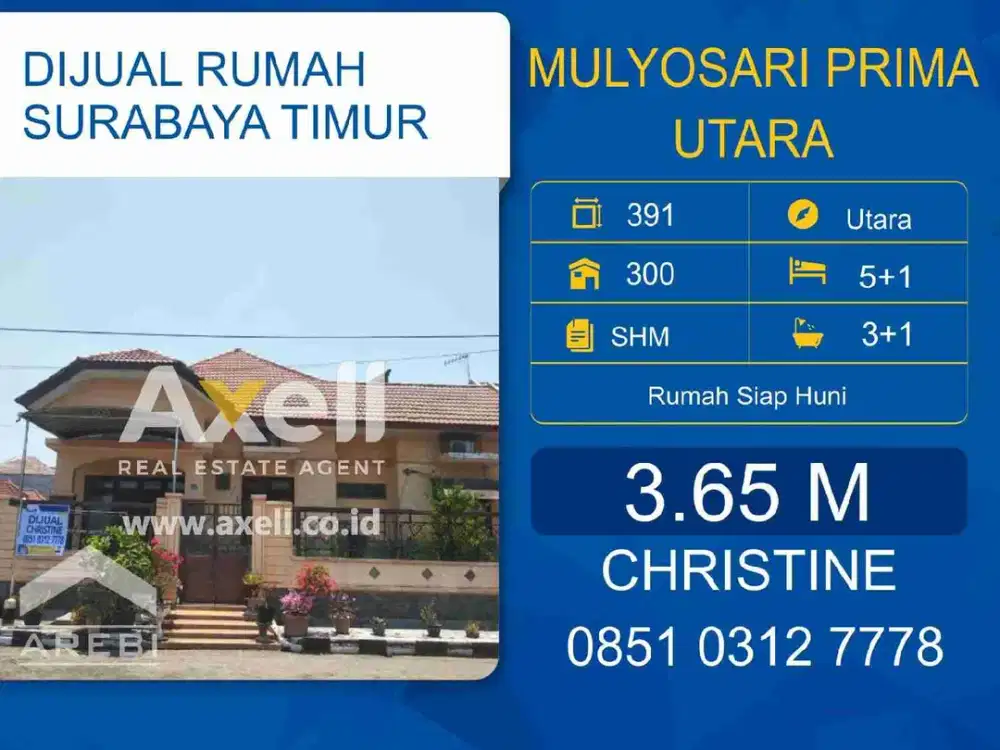 Rumah Mulyosari Prima Utara Dijual
