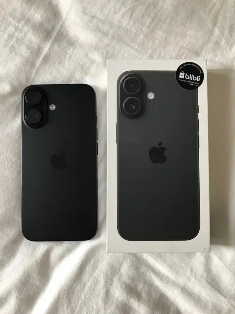iPhone 16 128GB Black Ex Blibli FREE CASE