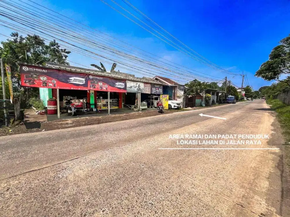 TANAH MURAH PINGGIR JALAN RAYA HAJI MIING, DIJUAL DI BAWAH NJOP