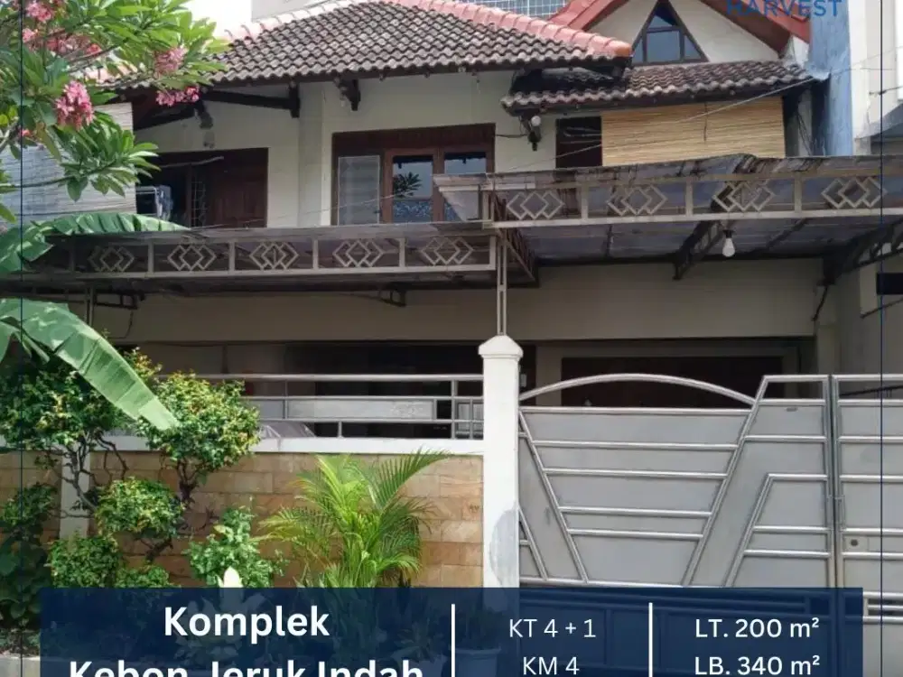 Dijual Murah Rumah Luas Siap Huni Komplek Kebon Jeruk Indah Srengseng Jakarta Barat