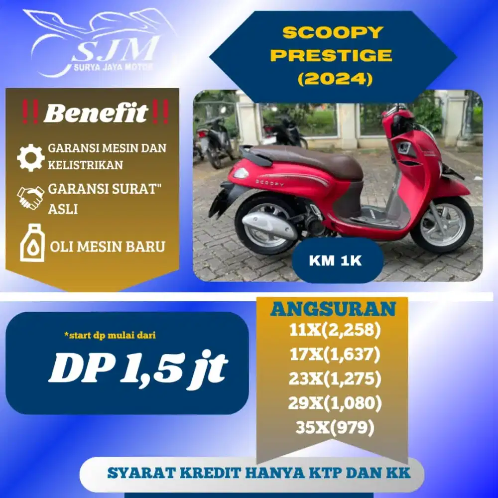 HONDA SCOOPY PRESTIGE 2024 SIAP PAKAI