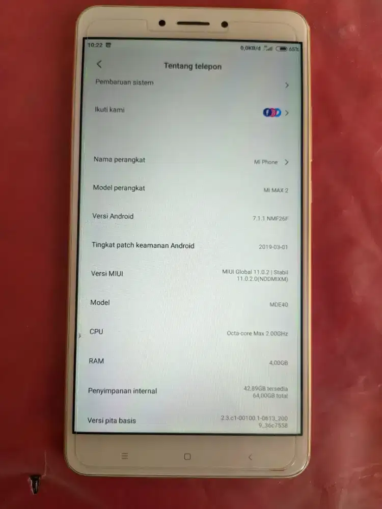 DI JUAL XIAOMI MI MAX 2