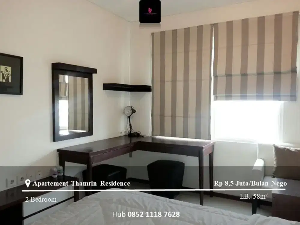 Disewakan Apartement Thamrin Residence Low Floor 2BR Full Furnished