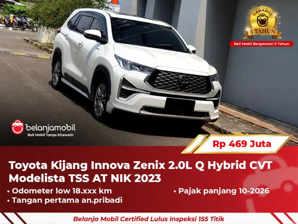 [GARANSI 5TH] Toyota Kijang Innova Zenix Q Hybrid Modelista 2023 2024
