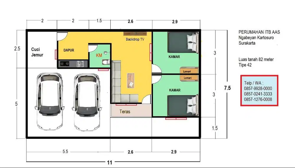 Legalitas lengkap & ready Perumahan Cluster minimalis ( SHM ) . Bs KPR