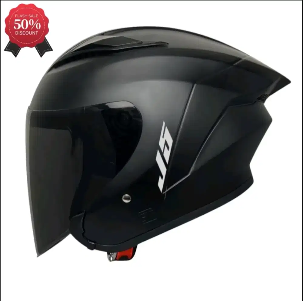 Helm Half Face J5 Hitam Dop