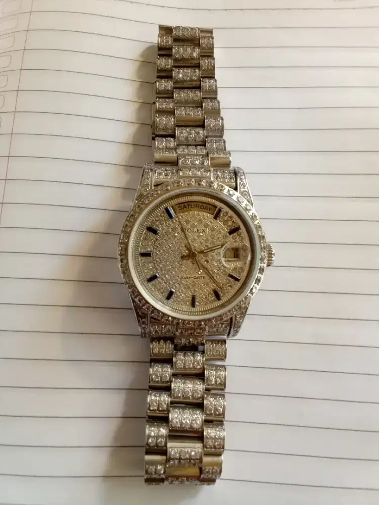 Jam full sirconia rlx day date