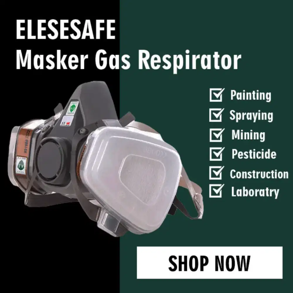Masker gas respirator baru