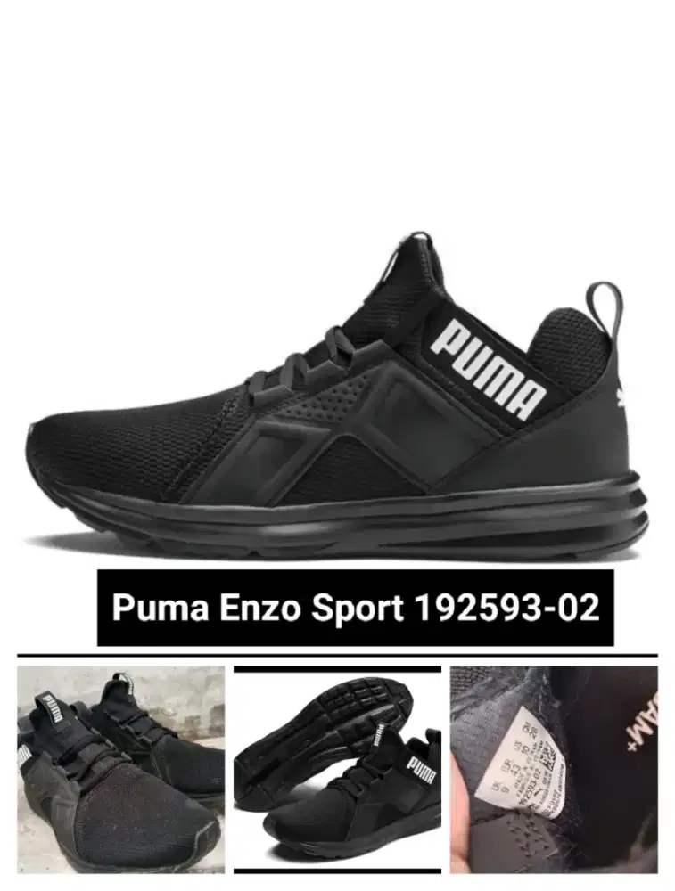 Sepatu PUMA Enzo 2 Black Original – Size 43 (US 10 / UK 9)