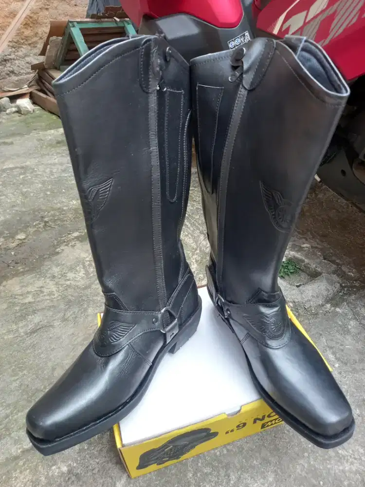 Sepatu tunggang polantas ori size 43