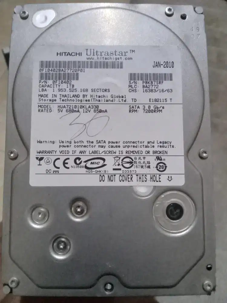 Harddisk 1TB HITACHI