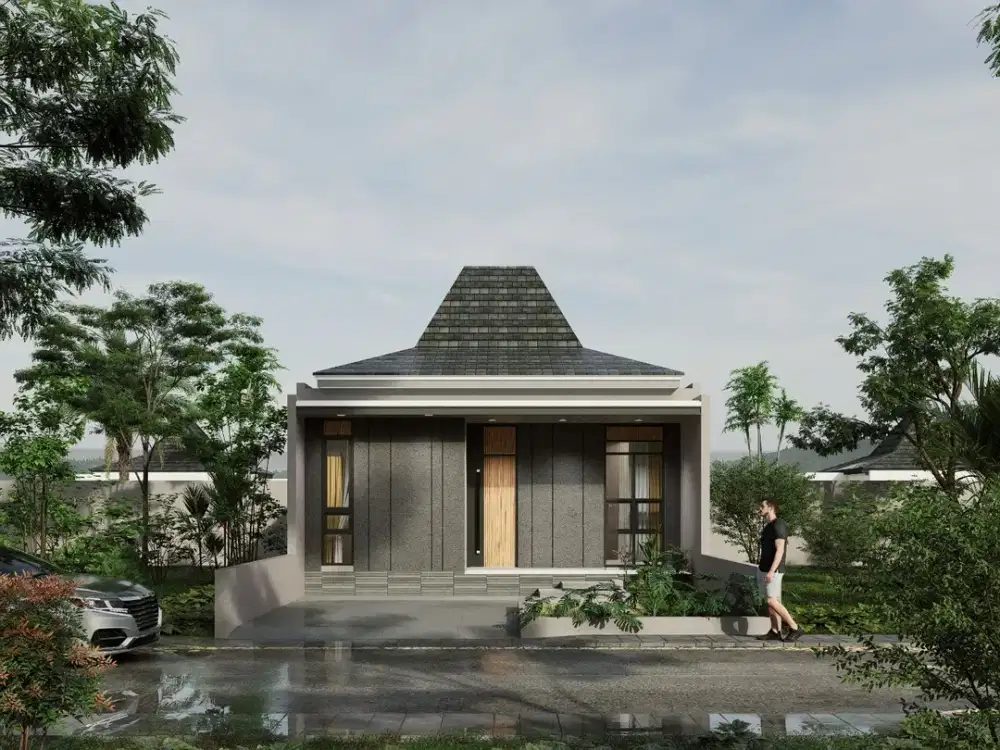 Rumah Joglo Minimalis Sleman. View Asri, Udara Segar, Akses Mudah