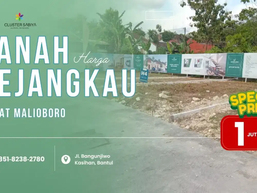 Tanah Dijual Dekat Lapangan Kasihan Shm