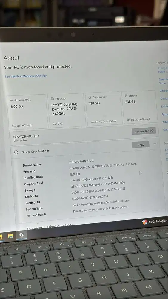 Murah Surface Pro 5