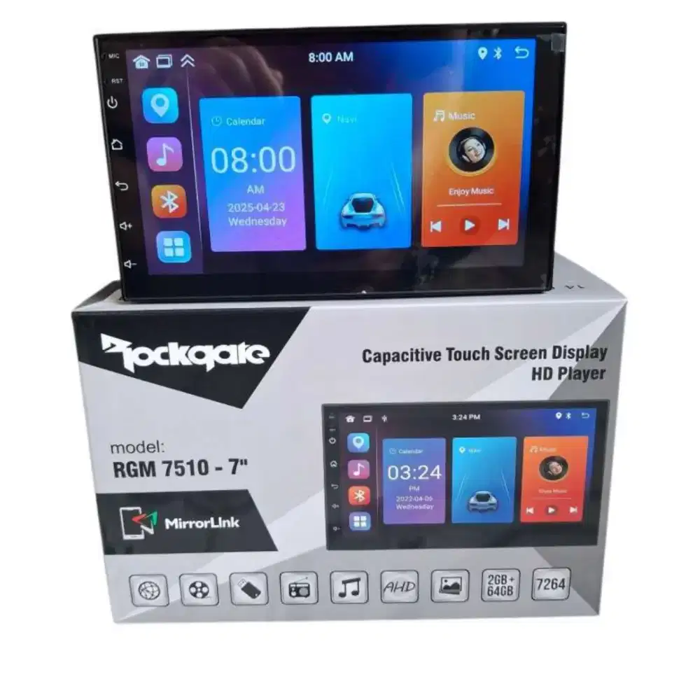 Double din Android Rockgate 7inchi Ram 2/64 tape mobil