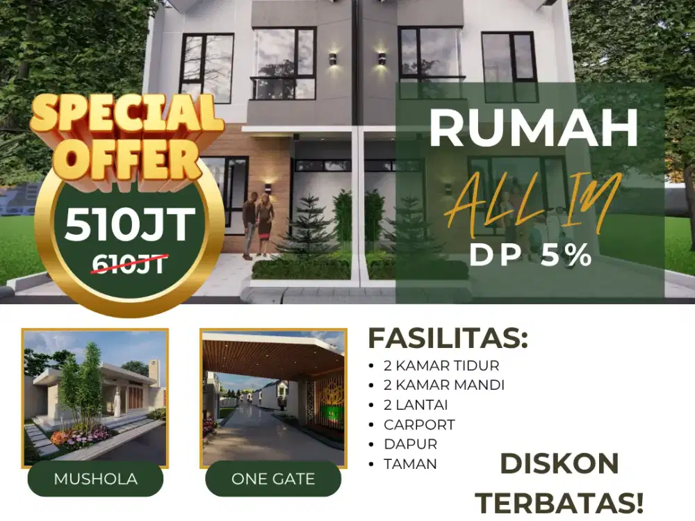 Mau punya rumah 2 lantai tapi takut mahal? Harmony Village Jawabannya