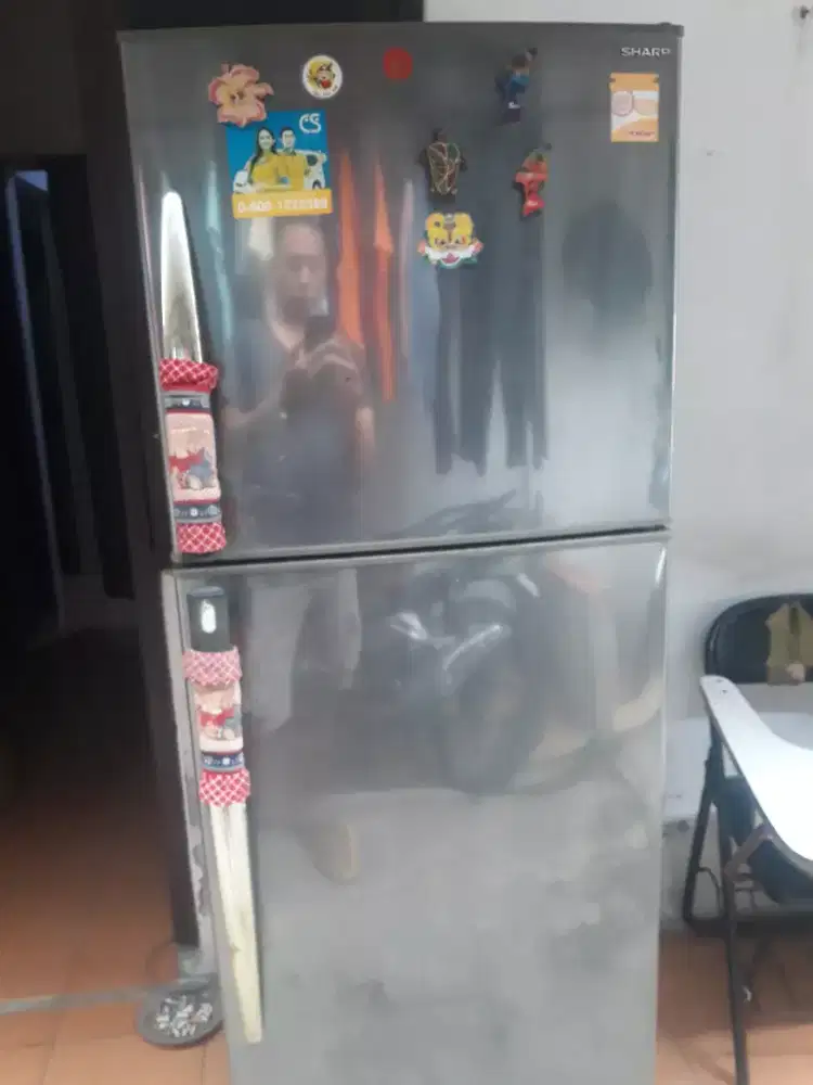 Jual KULKAS 2 PINTU JUMBO STAINLISS SHARP JUOSSSS ORIIII RIIIII