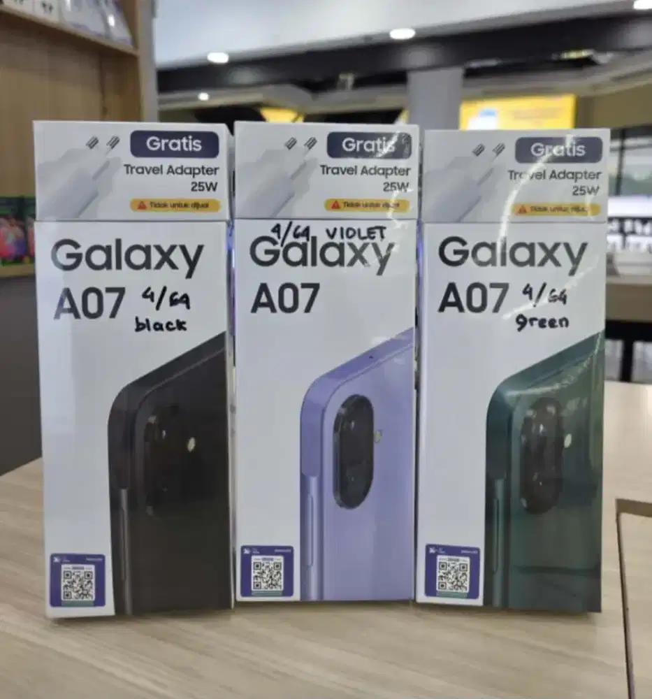 Samsung A07 4+4/64 Baru Garansi resmi