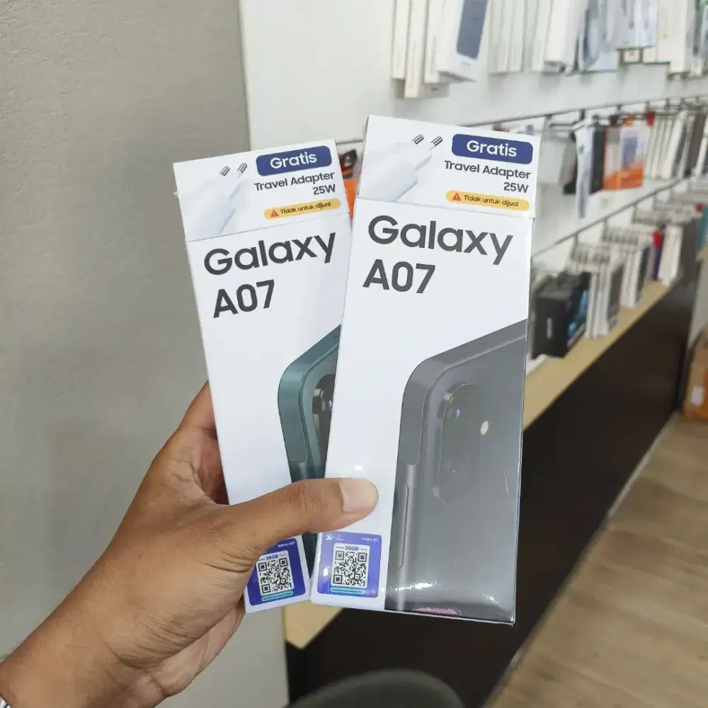 SAMSUNG A07 4/64GB NEW FREE ADAPTOR 25W