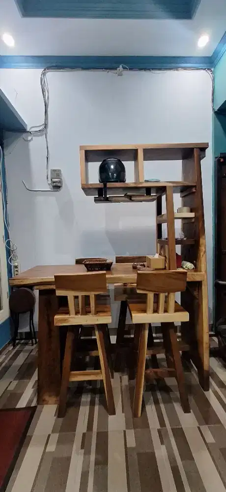 DIJUAL MEJA BAR KAYU ASLI