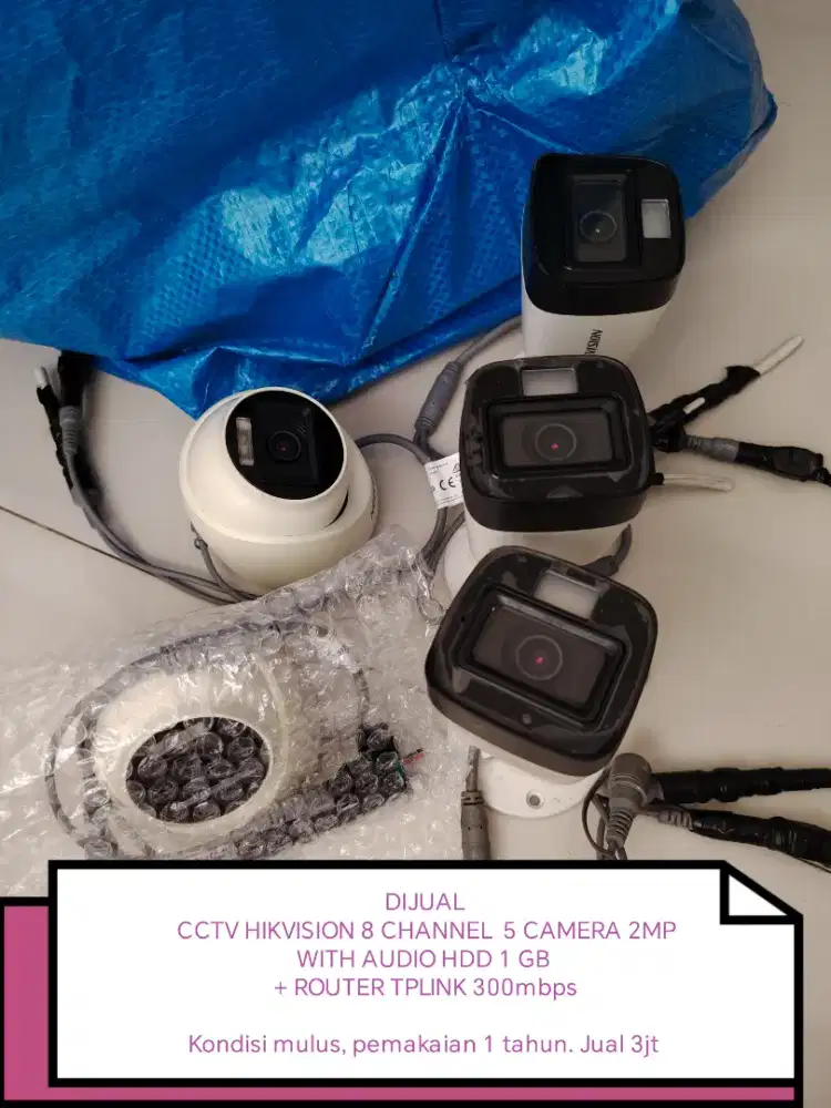 DIJUAL CCTV HIKVISION + ROUTER