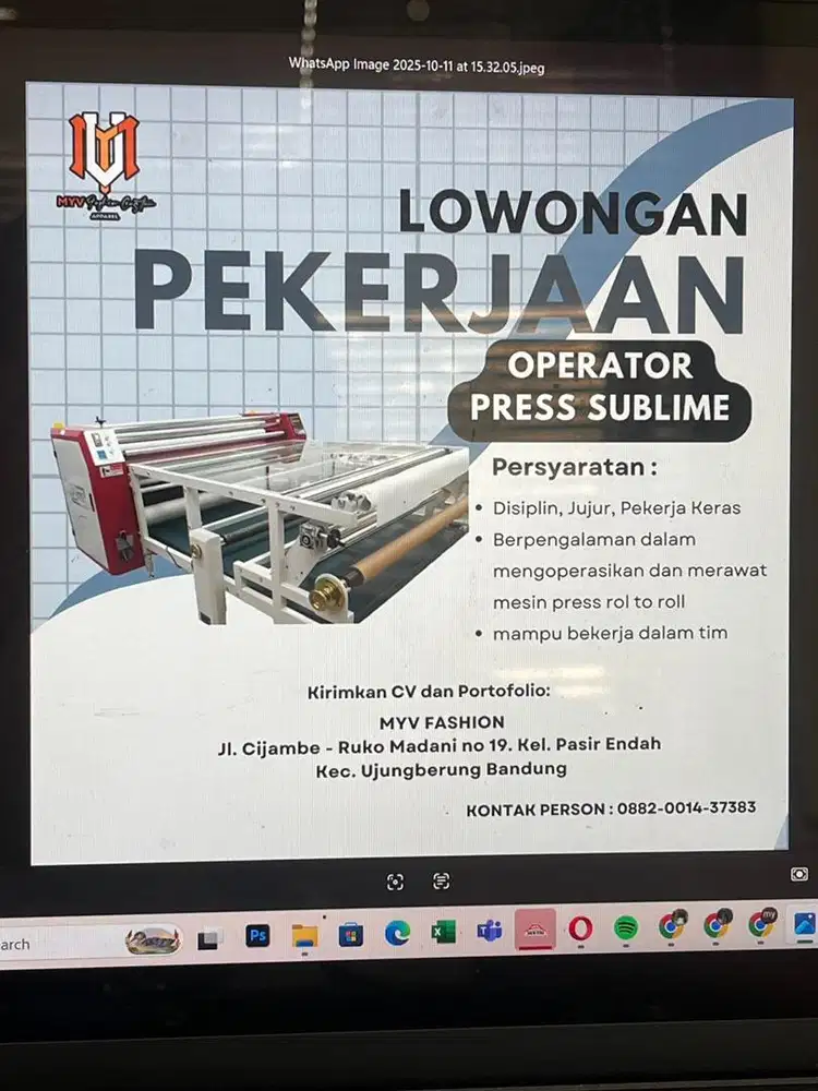 Operator press sublim