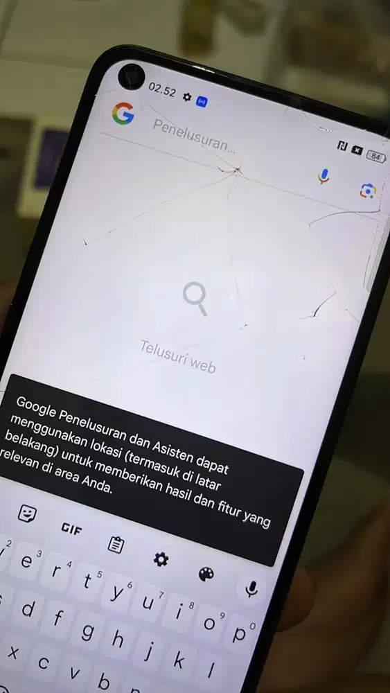 OPPO RENO 5 Ram 8/128 minus LCD retak