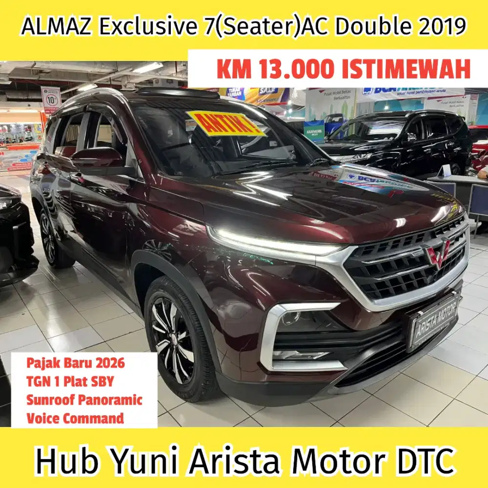 ALMAZ Exclusive 7Seater 2019 Matic AC Double KM13RB TGN1 PjkBaru2026