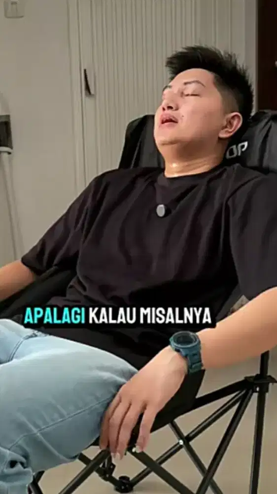 Kursi lipat santai nyaman plus tas nya