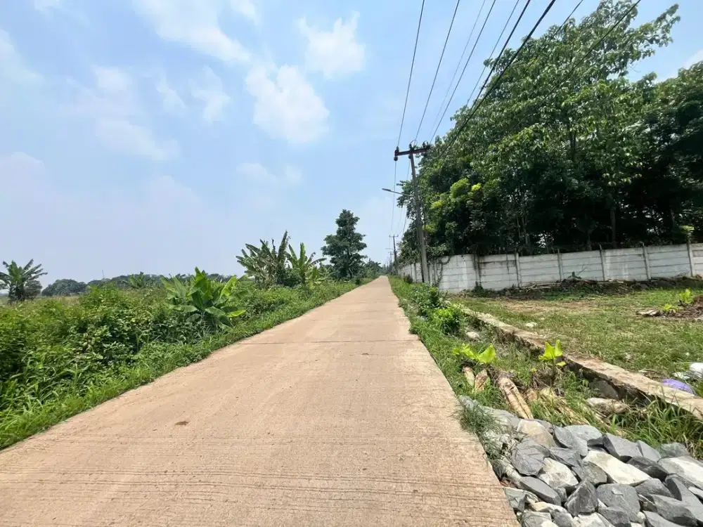 Tanah Murah Pinggir Jalan Dekat BSD & Stasiun Jatake