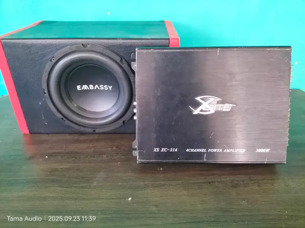 Paket Audio Second Power Xsite + sub embassy 8inchi