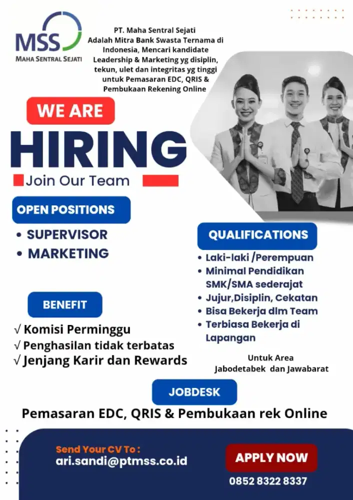 freelance Sales Marketing untuk produk Bank swasta (no makar)