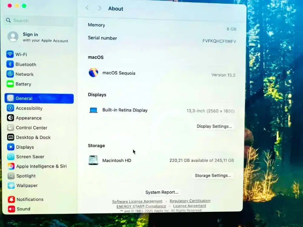 MacBook Air M1 2020 13-Inch iBox ID/A 8/256GB Space Grey