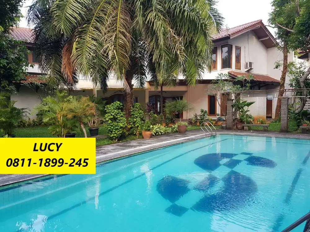 Rumah dg Pool dan Taman Pribadi di Pondok Indah 16633-FR