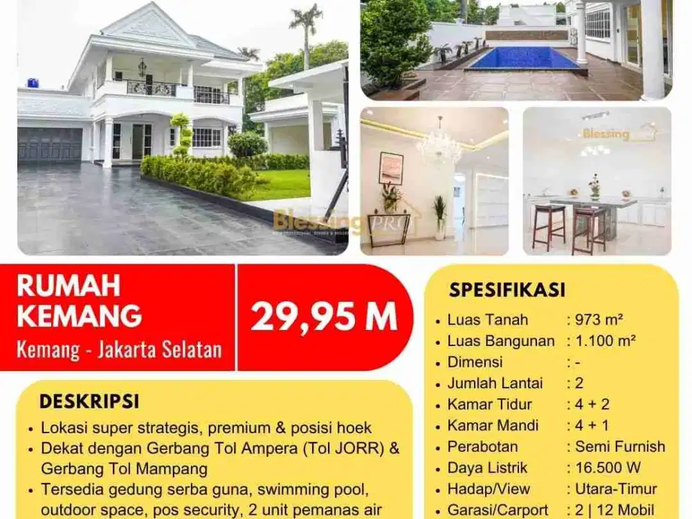 Rumah elite diKemang Jakarta Selatan