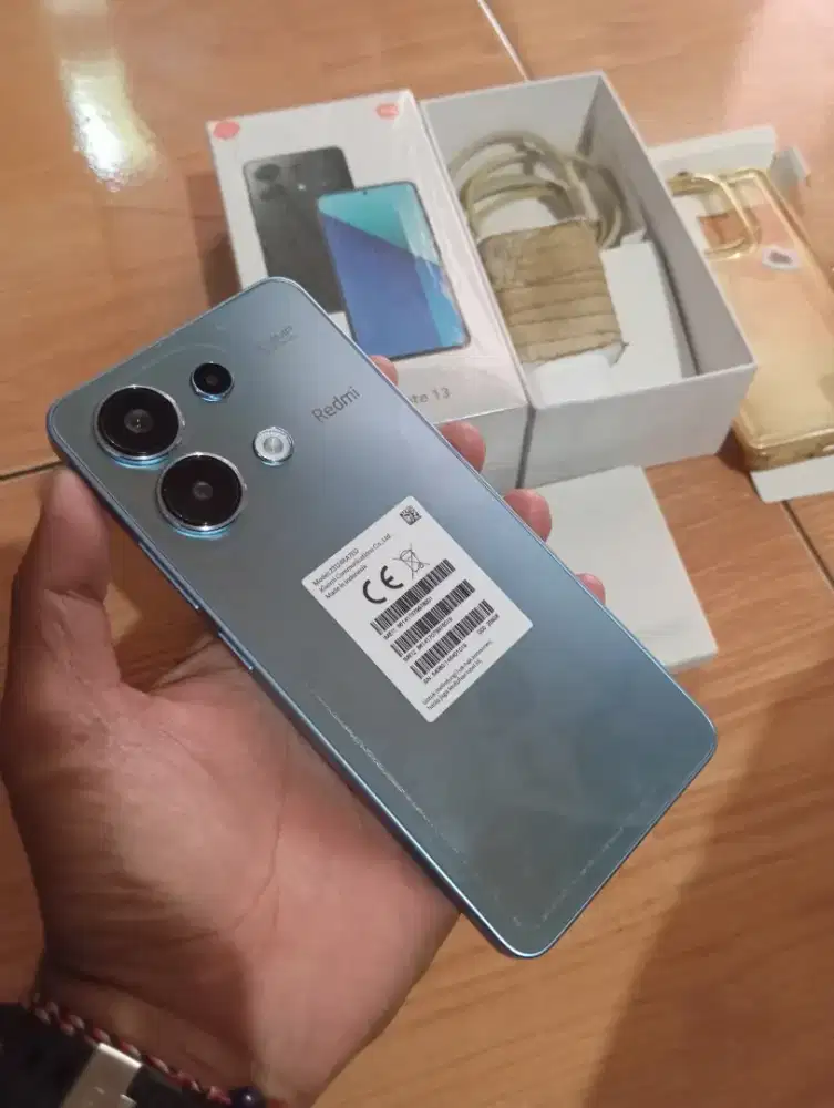Redmi note 13 8+8/256 gb fullset no minus sidik jari di layar jual pas