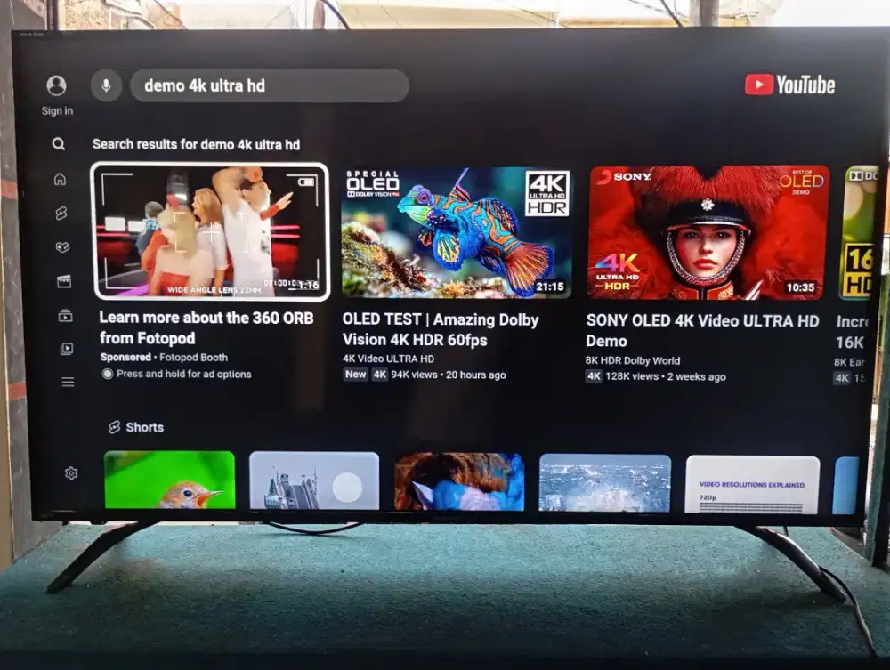 TV LED SHARP 60 INC TYPE 4T-60BK1X ANDROID UHD 4K