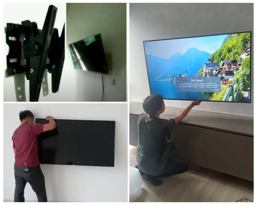Pasangkan bracket dan Braket plus pasang terima rapih breket