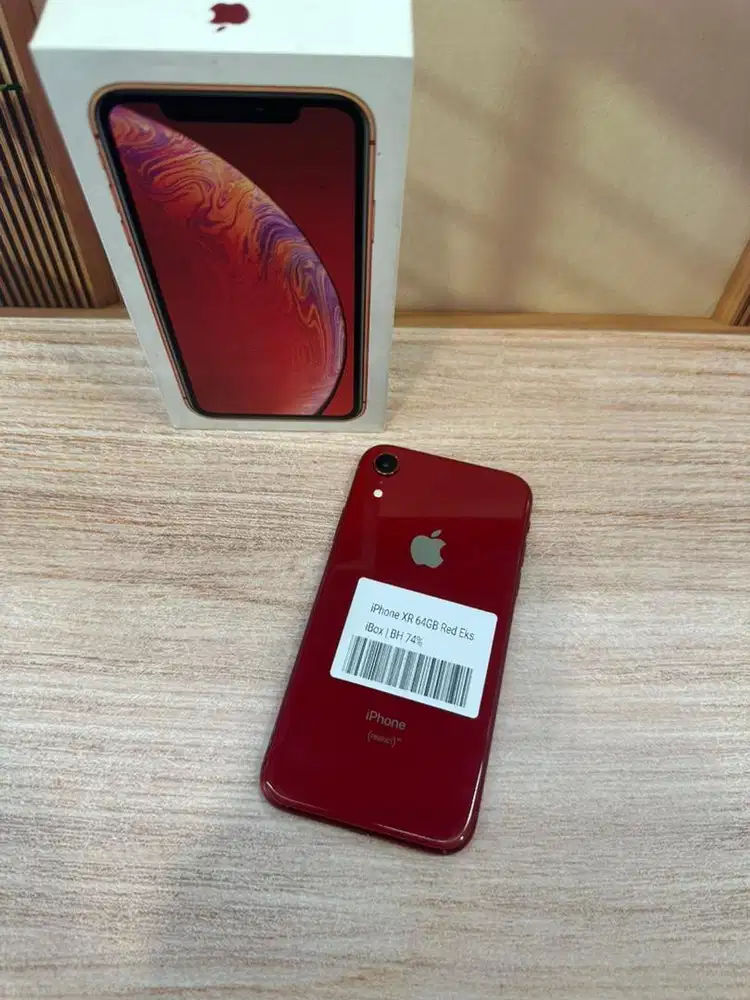 Apple iPhone XR 64GB Red Ex ibox BH 74% Lengkap