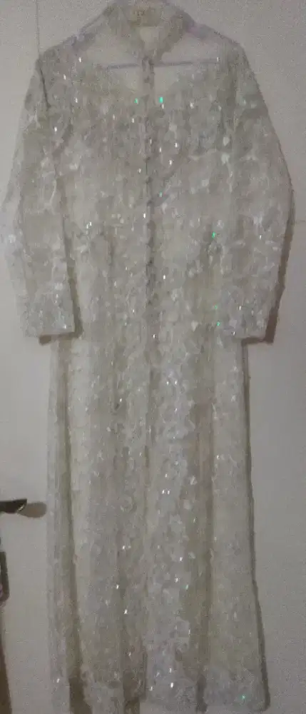 Kebaya pengantin panjang moderen, br ya